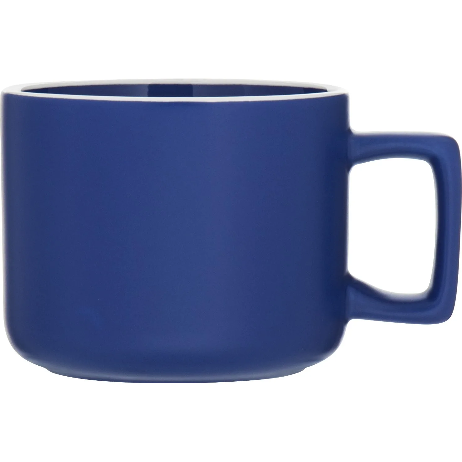 12 oz Helio Ceramic Mug (Matte Royal Blue) view 2