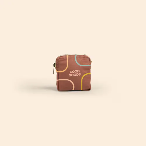 Mod Pouch Small - Colored Canvas With Leather Tab