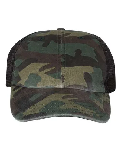 Richardson® Garment Washed Printed Trucker Cap