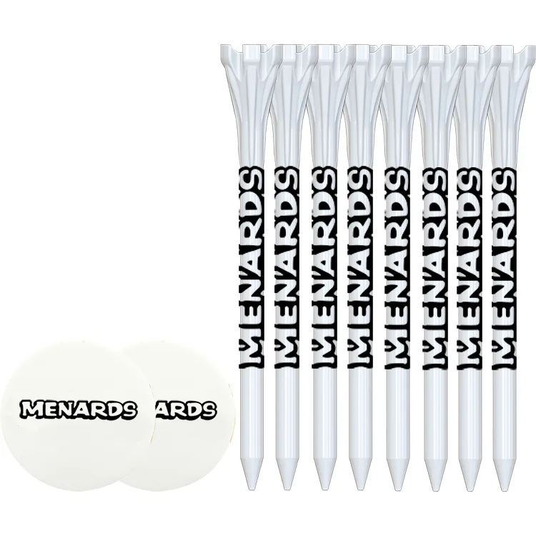 8 Flytee Golf Tees 3-1/4" and Ball Markers