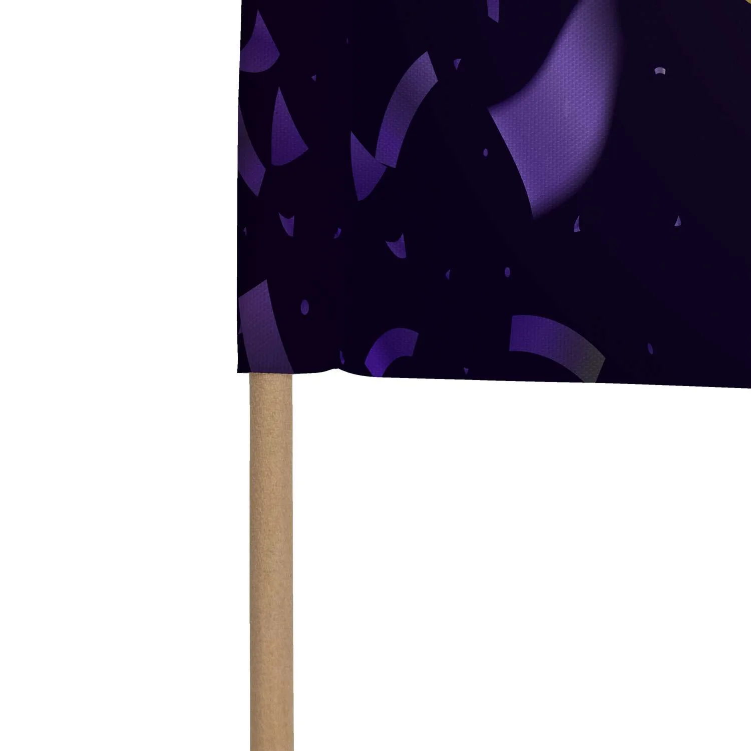 4" x 6" Stick Flag Kits with Ball Tips (Set of Six) view 4