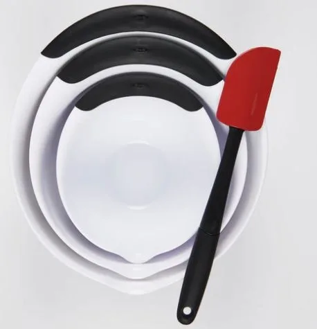 OXO Good Grips 3pc Mixing Bowl Set w/ Black Handles