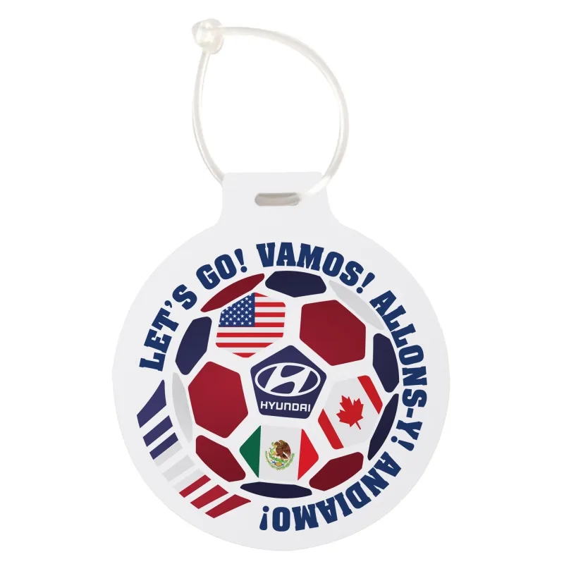 Soccer Luggage Tag view 3