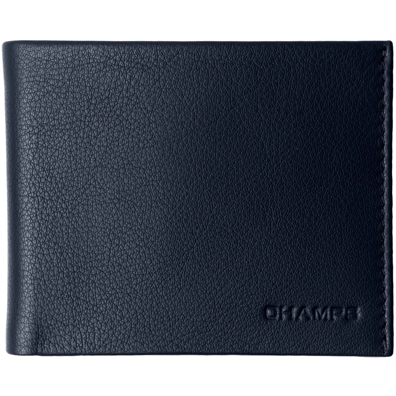Champs Luggage Navy Slim Cardholder Wallet Size 4.5"X3.25"X0.25"