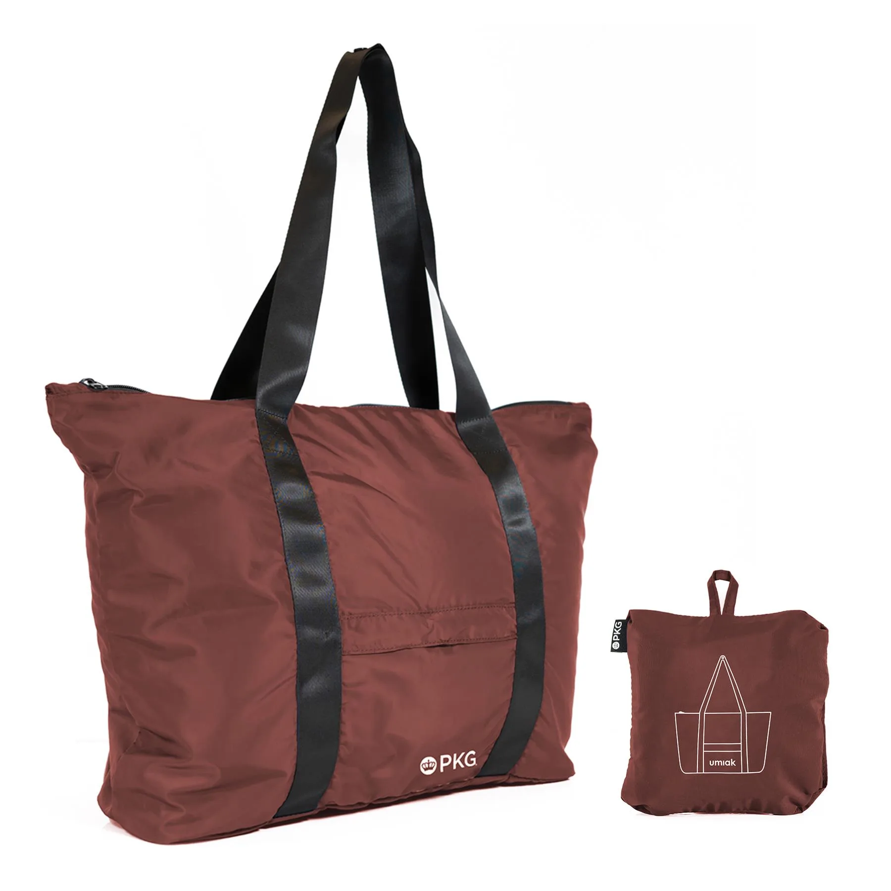 PKG Umiak 33L Recycled Packable Tote Bag - Rum Raisin