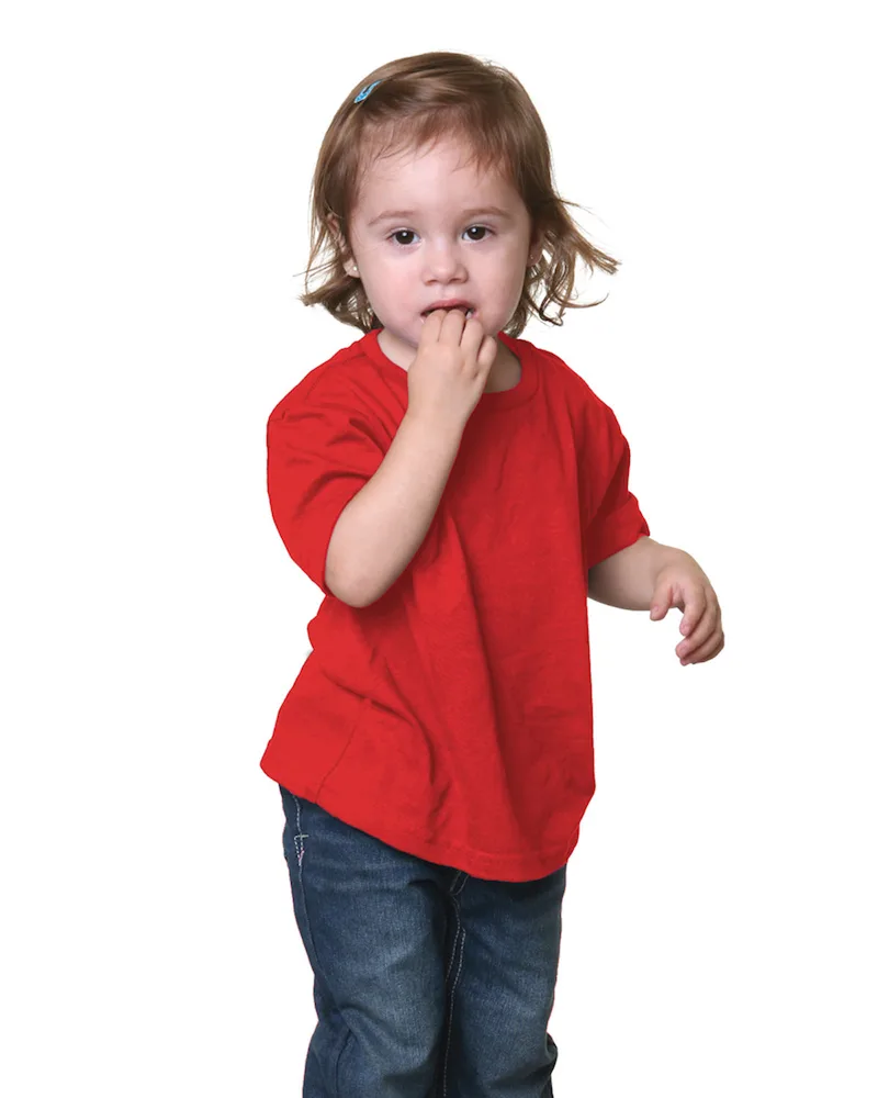 BAYSIDE Toddler USA Made Cotton T-Shirt view 4