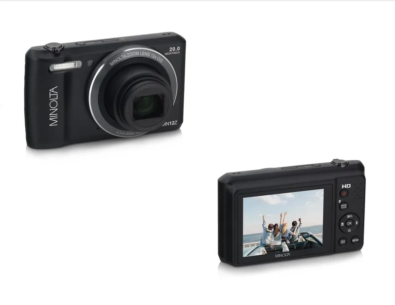 Minolta® Black 20Mp HD Digital Camera w/12x Zoom