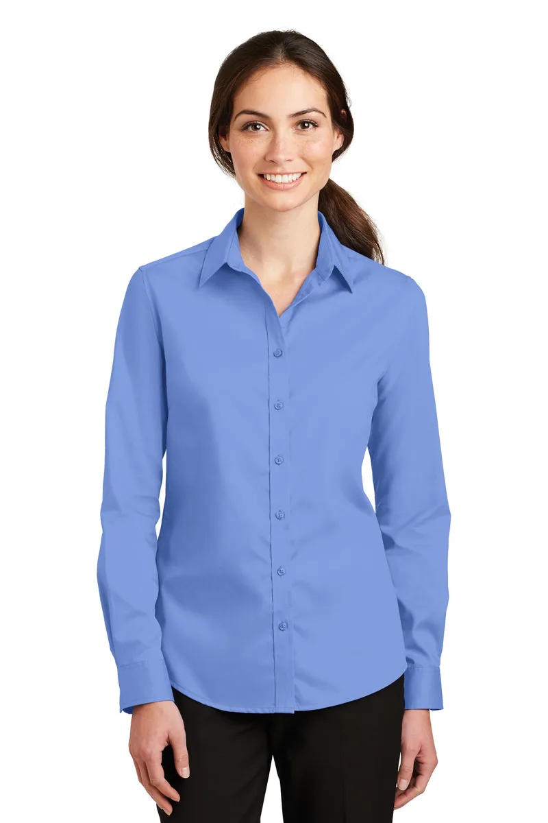 Port Authority® Women's SuperPro™ Twill Shirt. view 5