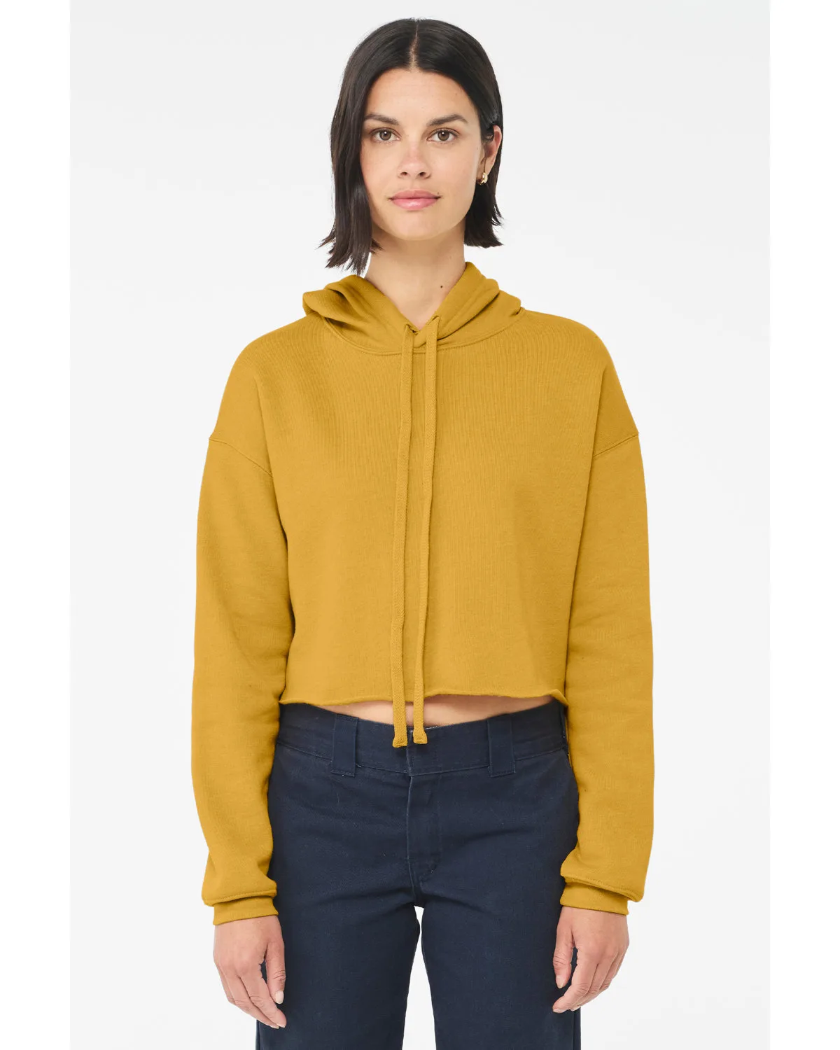 BELLA+CANVAS Ladies' Cropped Fleece Hoodie view 6