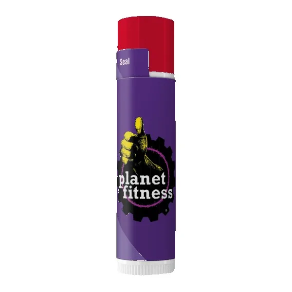 Custom SPF 15 Lip Balm in White Tube with Colored Cap view 2