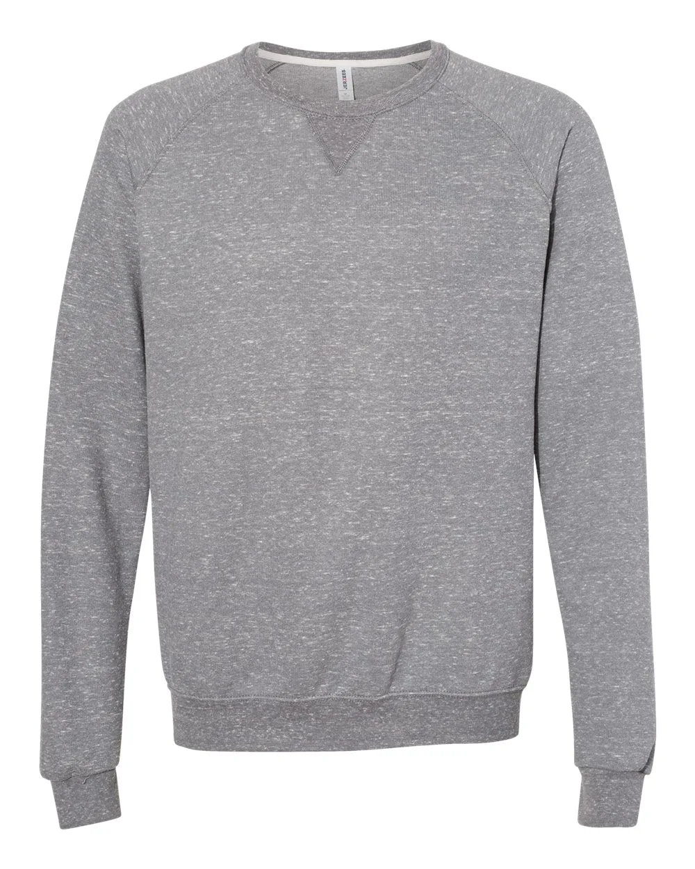 Jerzees® Snow Heather French Terry Crewneck Sweatshirt view 2