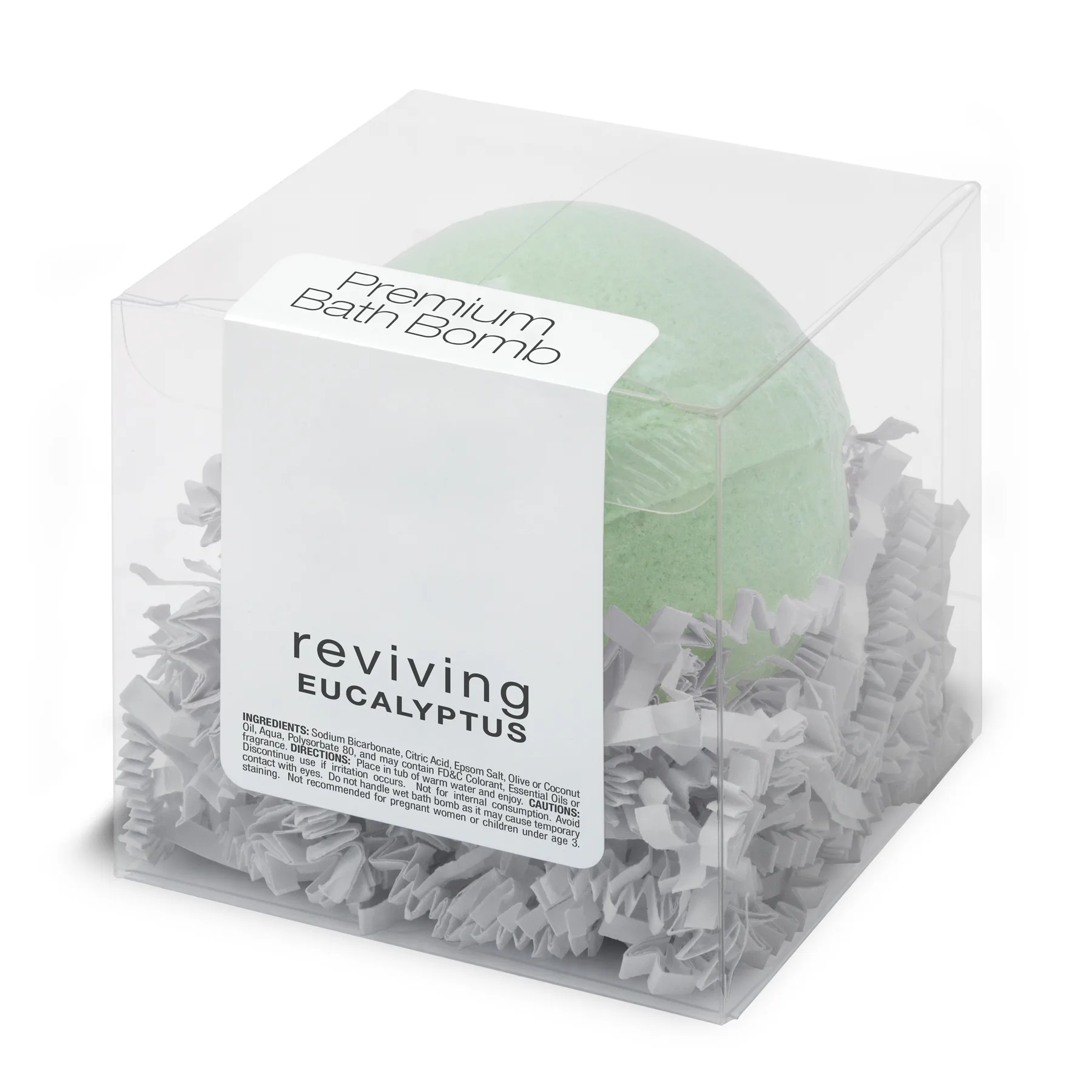 Premium Bath Bombs, Single Pack Box - Reviving Eucalyptus view 2
