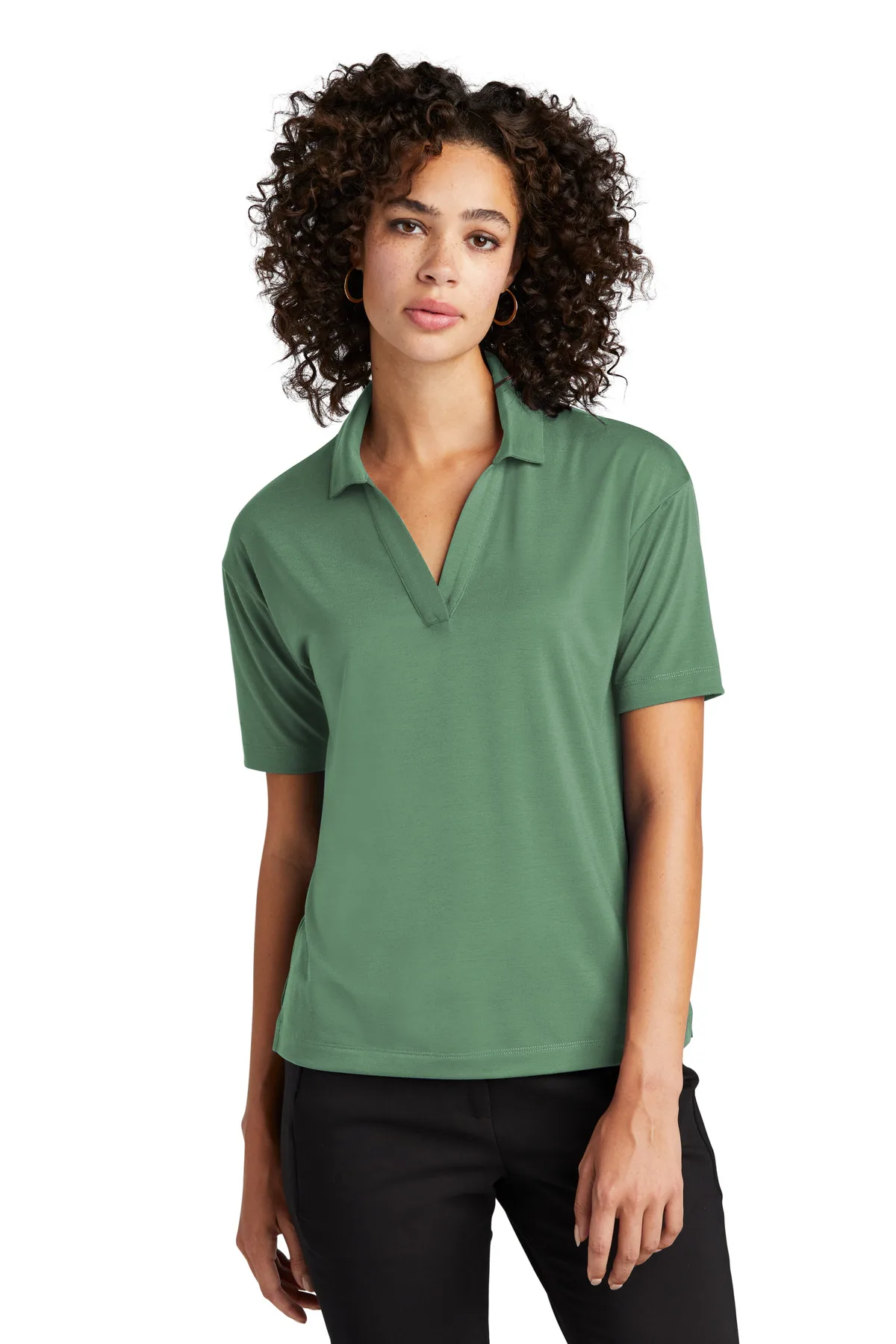 Mercer+Mettle® Women's Stretch Jersey Polo view 4