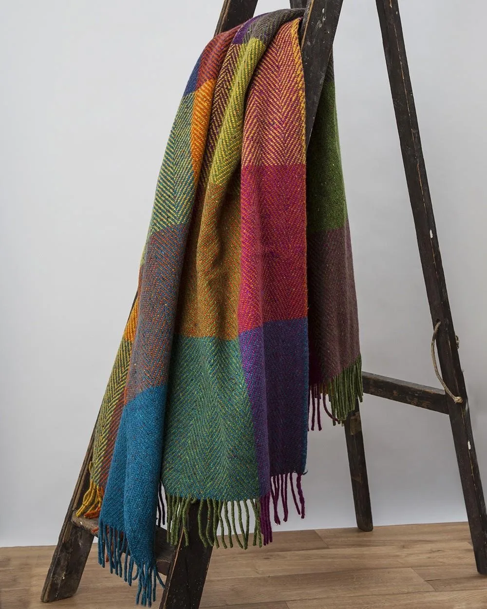 Avoca Herringbone Circus Heavy Donegal Throw