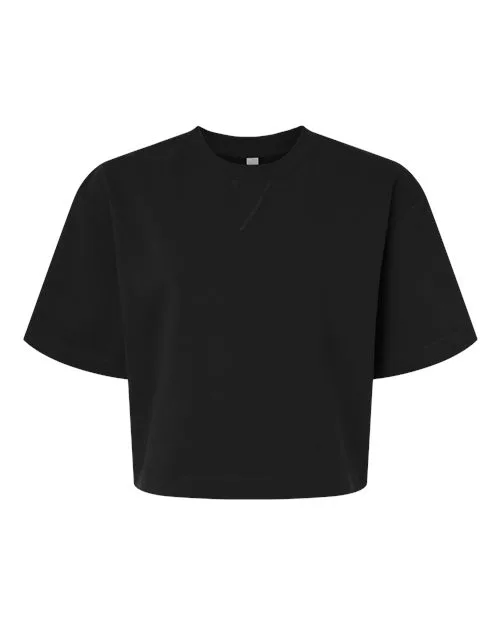 American Apparel® Women's French Terry Mid-Length Boxy Top