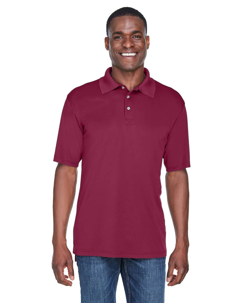 ULTRACLUB Men's Cool & Dry Sport Performance Interlock Polo view 6