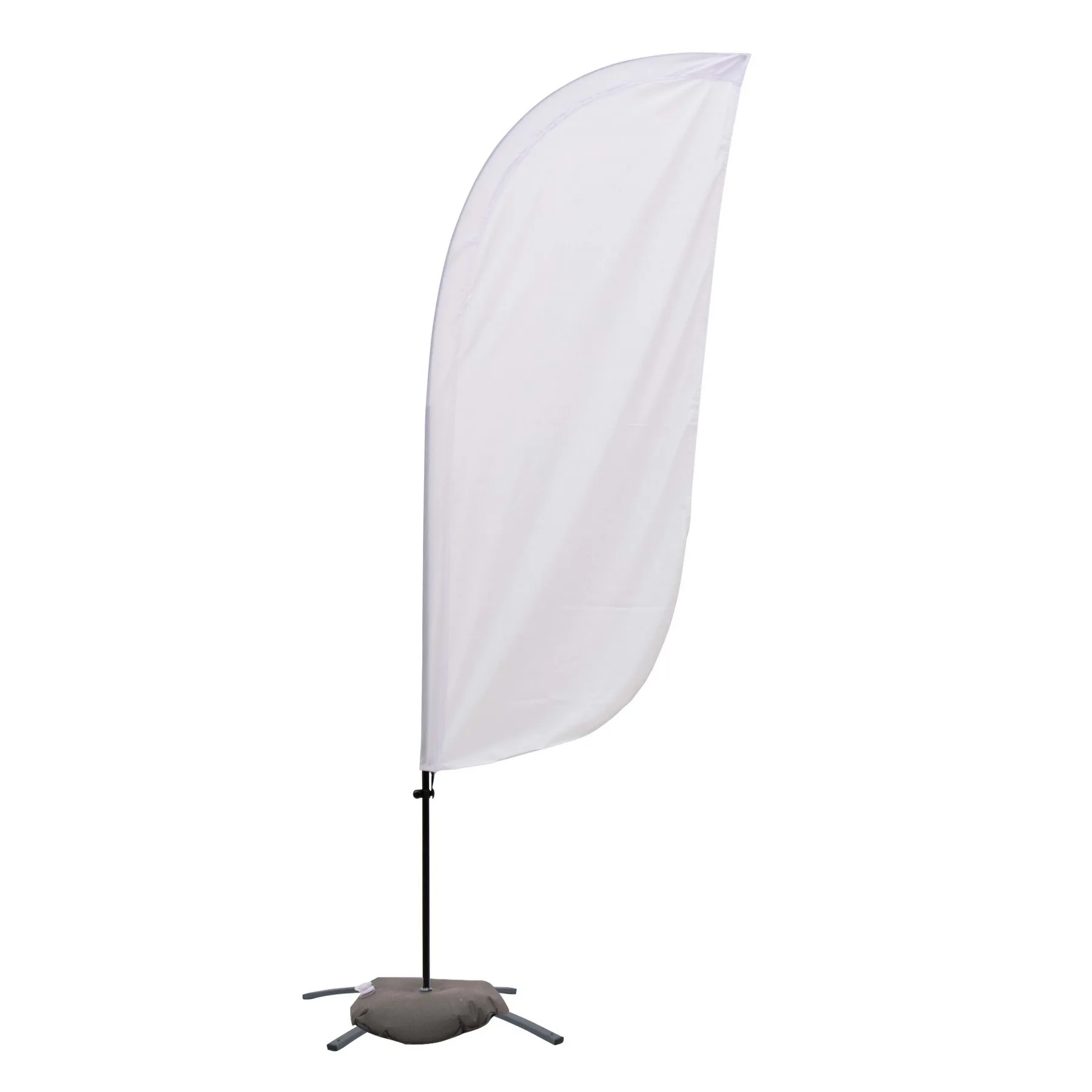 7.5' Value Feather Sail Sign Kit Single-Sided w/ Cross Base view 2