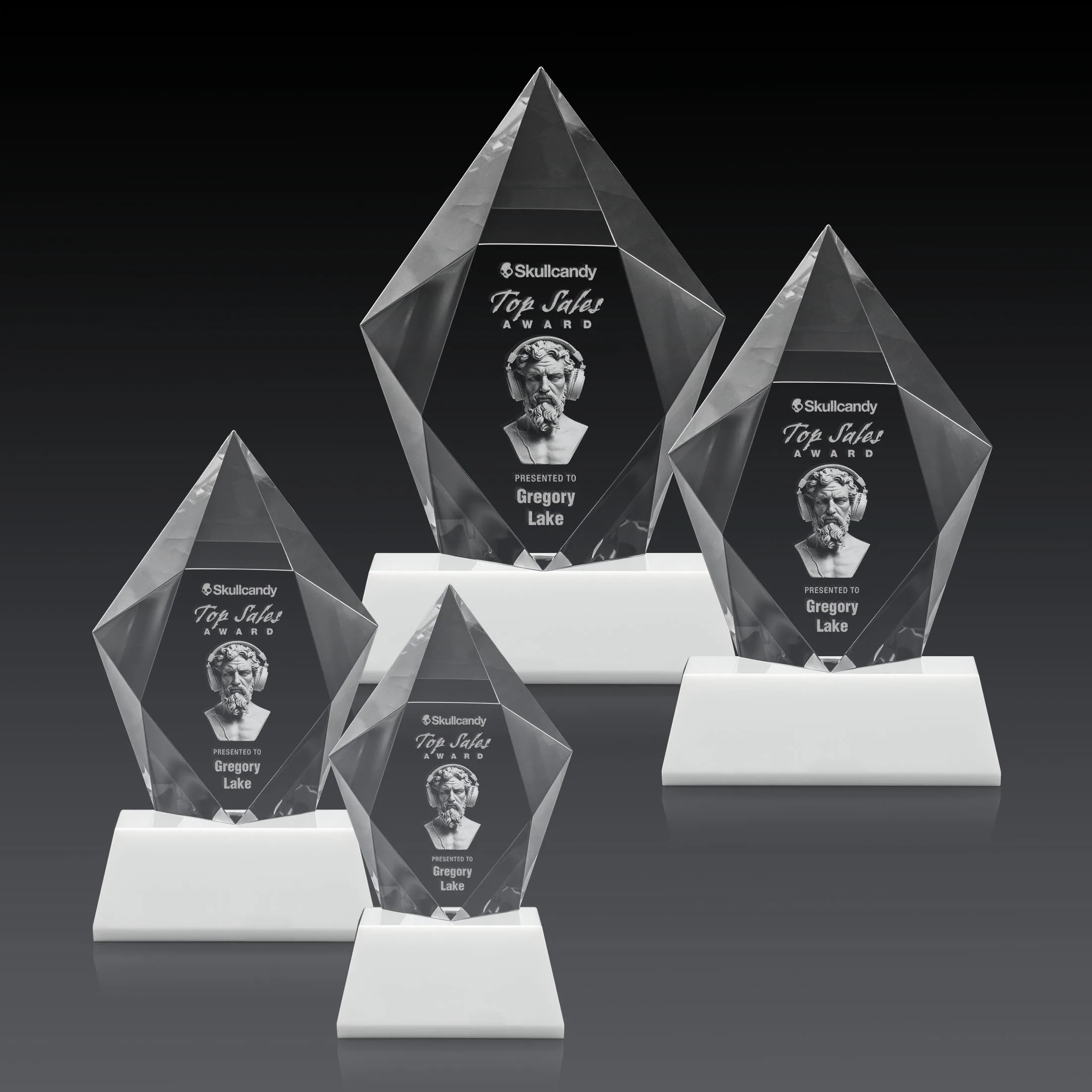 3D Etching, White