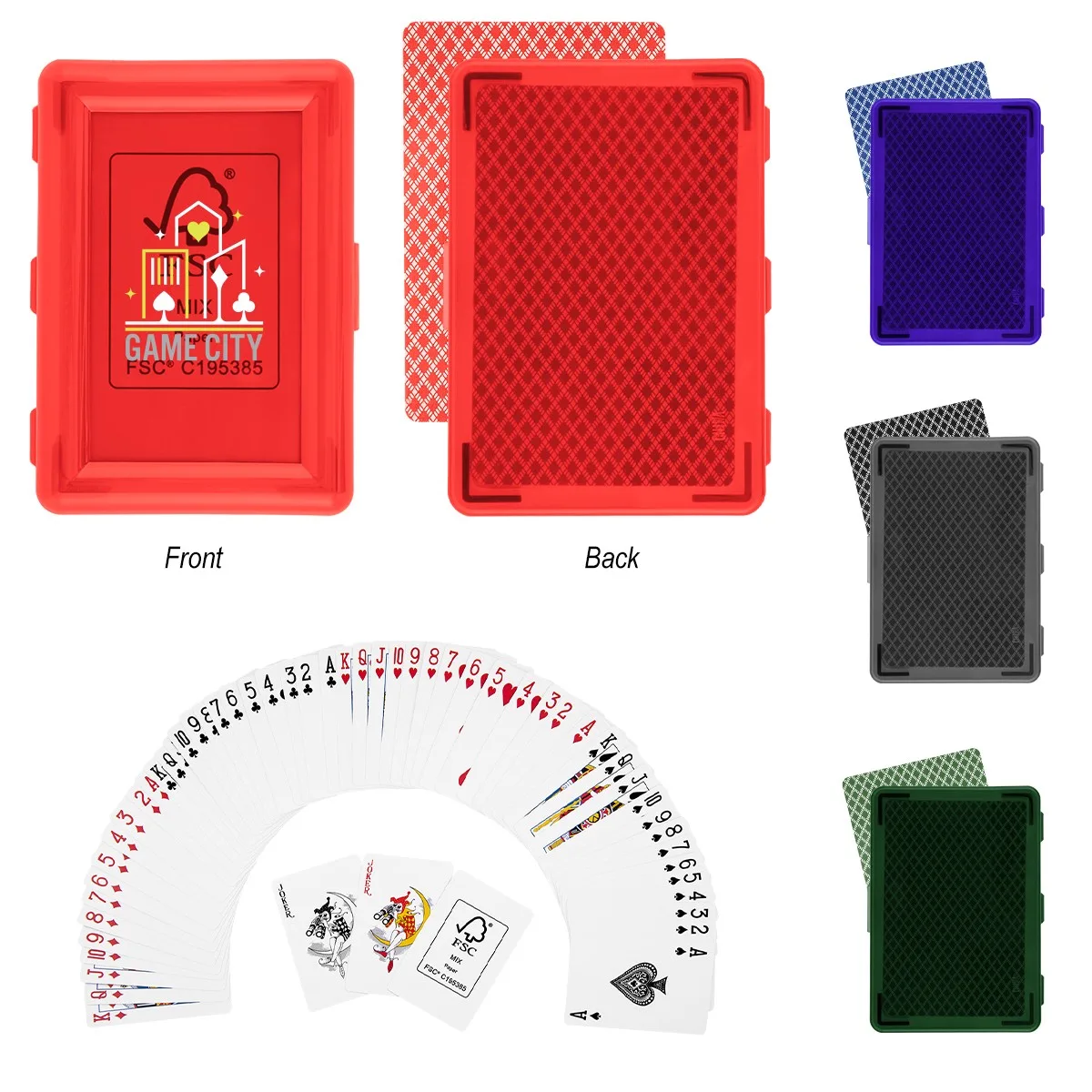 Playing Cards In Recycled Case view 2