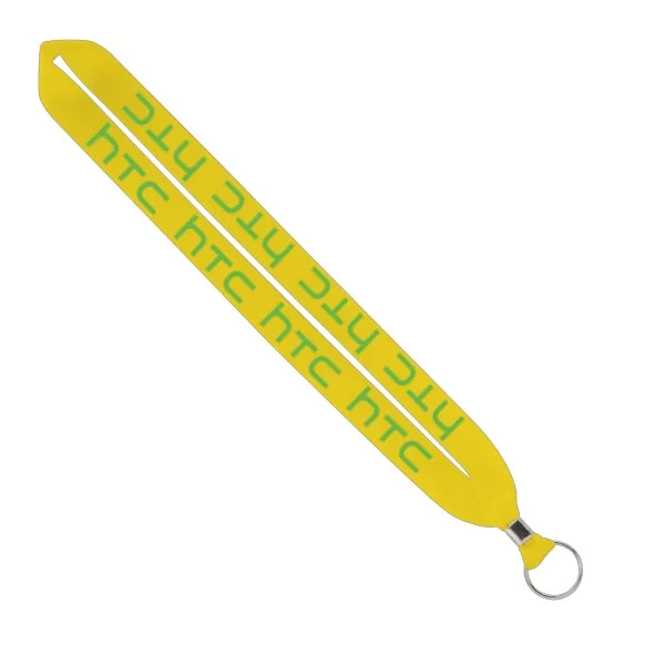 IMPORT Rush 1" Polyester Lanyard with Silver Crimp & Split-Ring