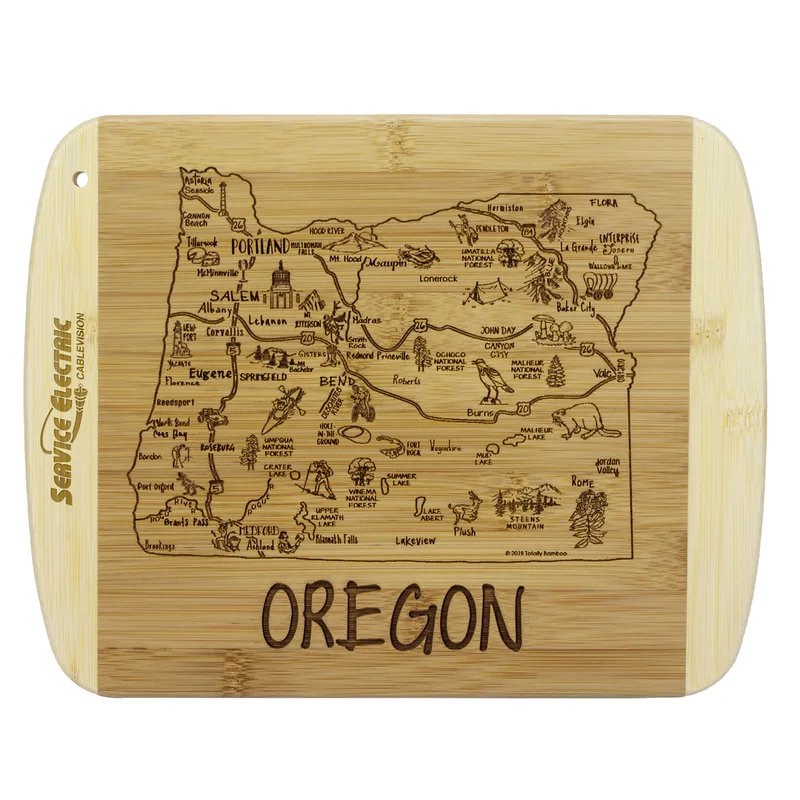 A Slice of Life Oregon Serving & Cutting Board