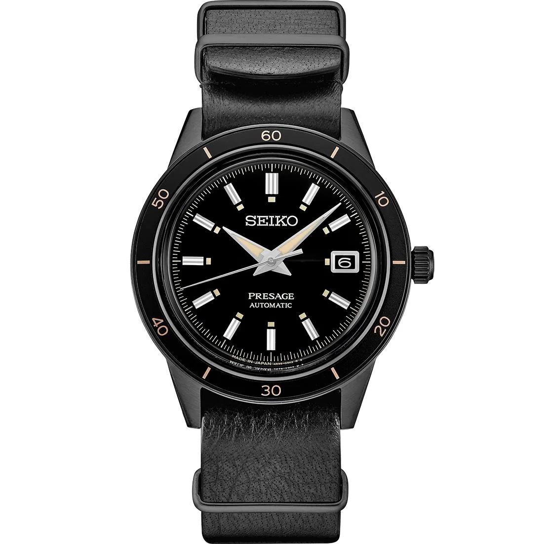 Seiko Watch Presage Style 60S Bif Automati Black Dial