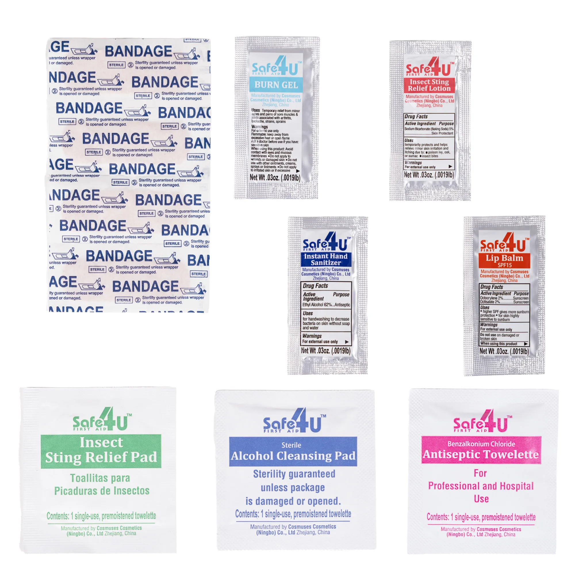 12pc Compact Hard Case First Aid Kit view 7