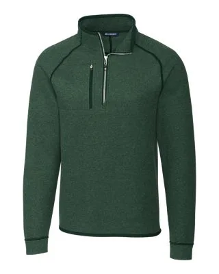 Cutter & Buck Mainsail Sweater-Knit Mens Big and Tall Half Zip Pullover Jacket view 3