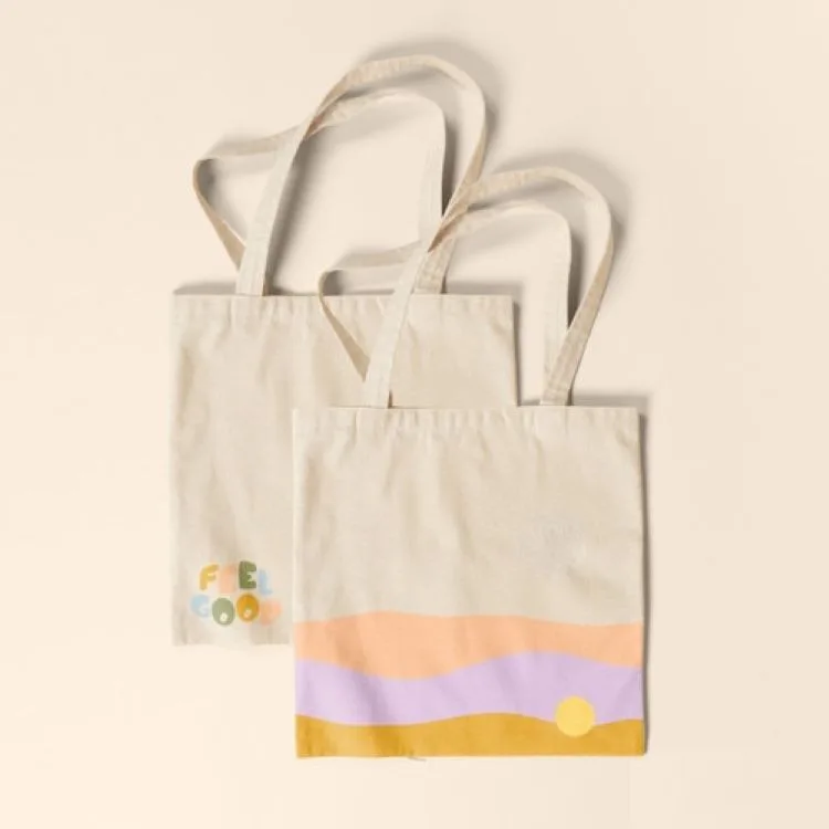 Continued Main Squeeze Super Size Natural Canvas Tote