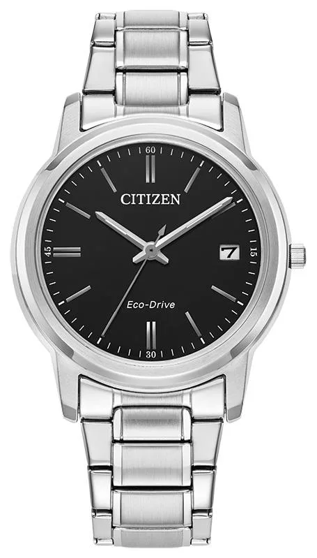 Citizen Watch Ladies'' Corporate Exclusive Stainless Steel Watch w/Black Dial