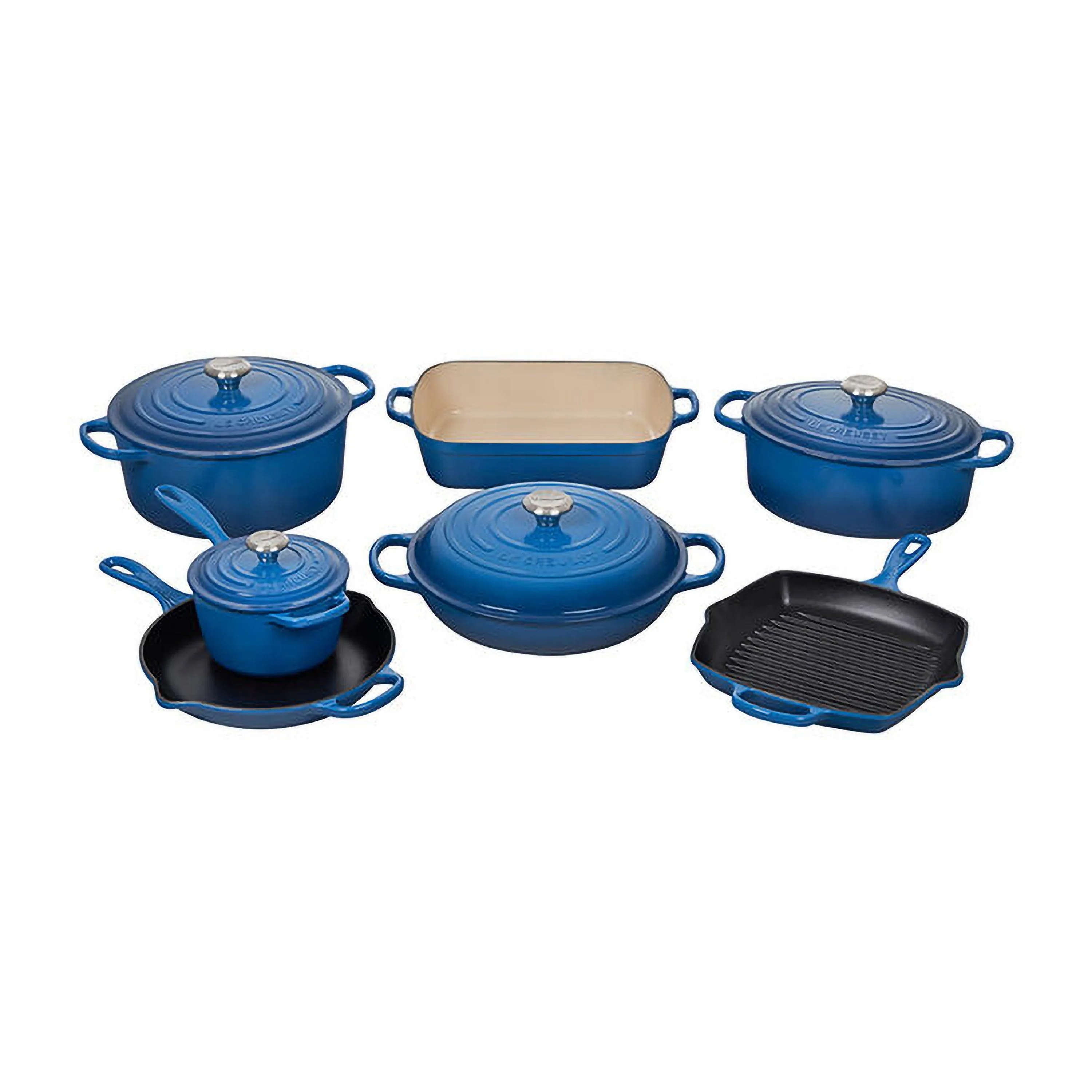 Le Creuset 11Pc Signature Cast Iron Ultimate Cookware Set Marseille
