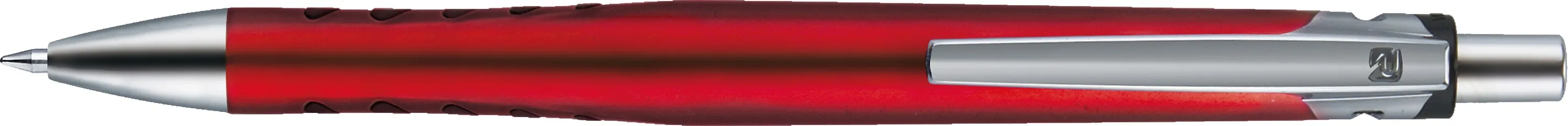 Metallic Red/Silver/Black Blank Clip View