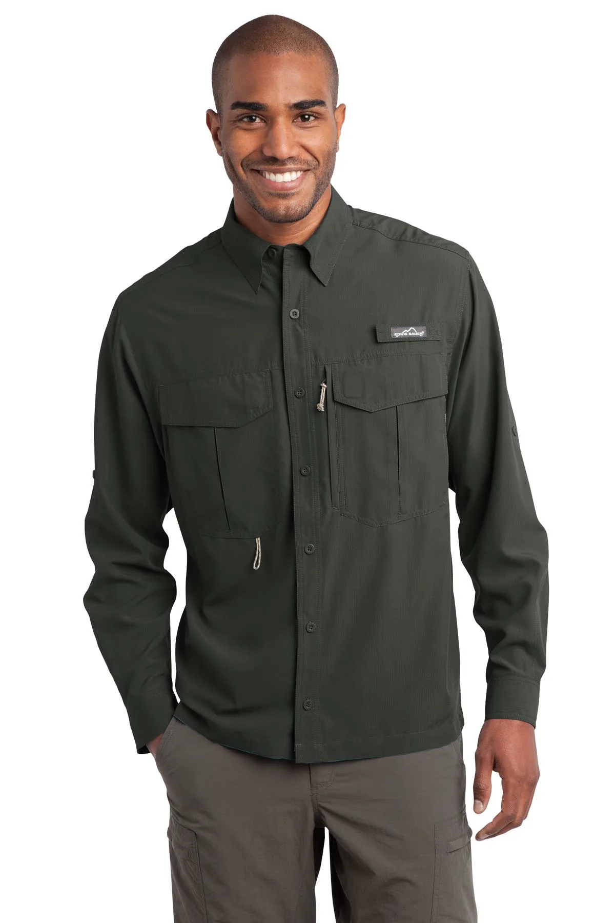 Eddie Bauer® - Long Sleeve Performance Fishing Shirt.