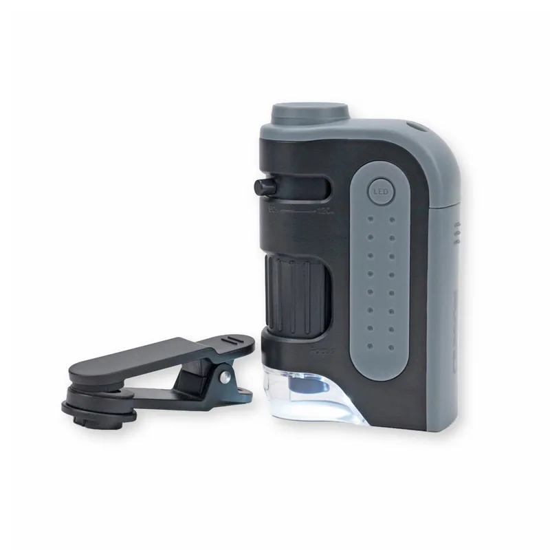 Carson Microbrite™ Pro Led Pocket Microscope w/Smartphone Adapter Clip