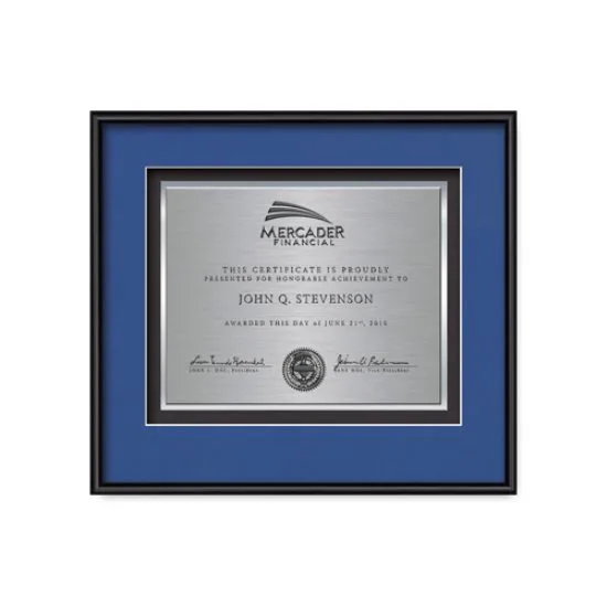Fenestra Certificate TexEtch - Black