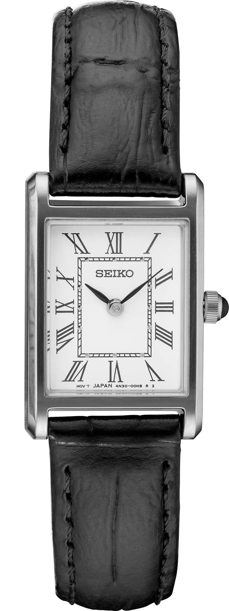 Seiko Watch Ladies' Essentials Collection Stainless Steel Retangle Case