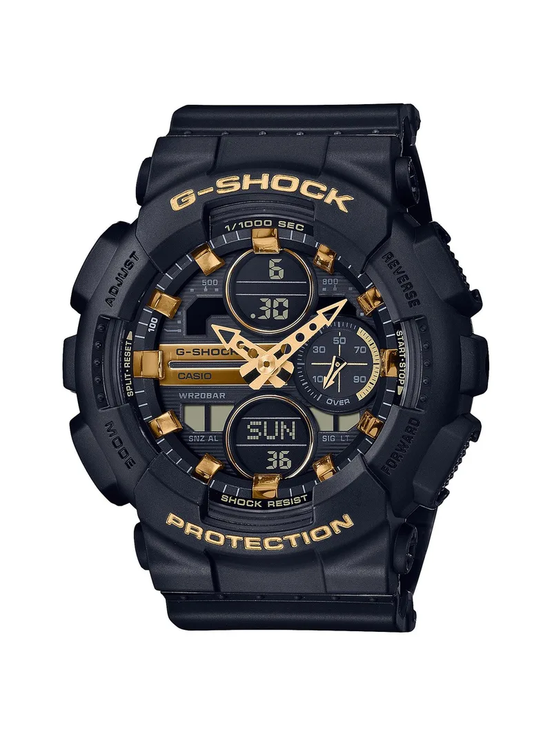 G-Shock Ladies Compact G-Shock Ana-Digi Watch Black & Gold