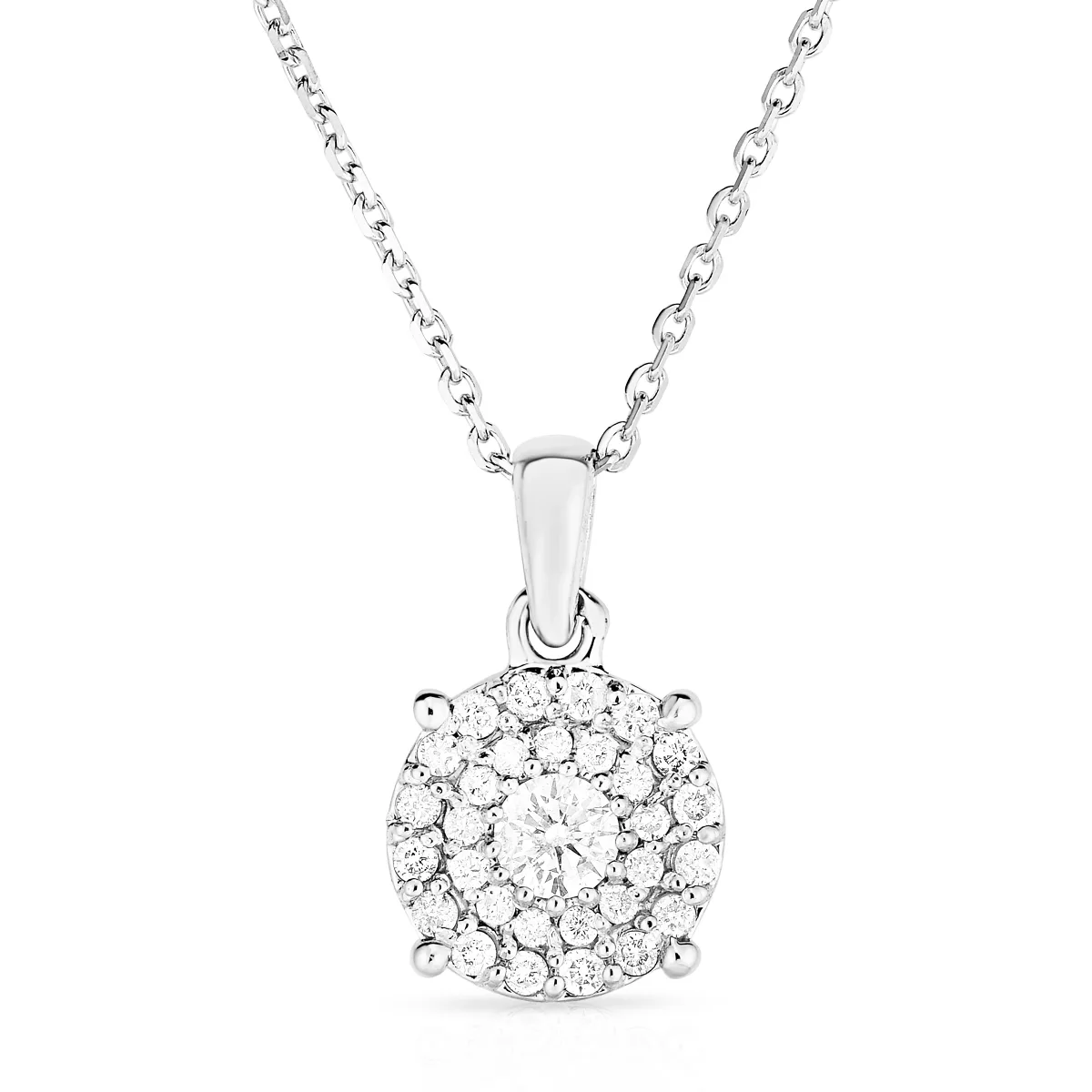 Jilco Inc Round Brilliant-Cut Diamond Necklace