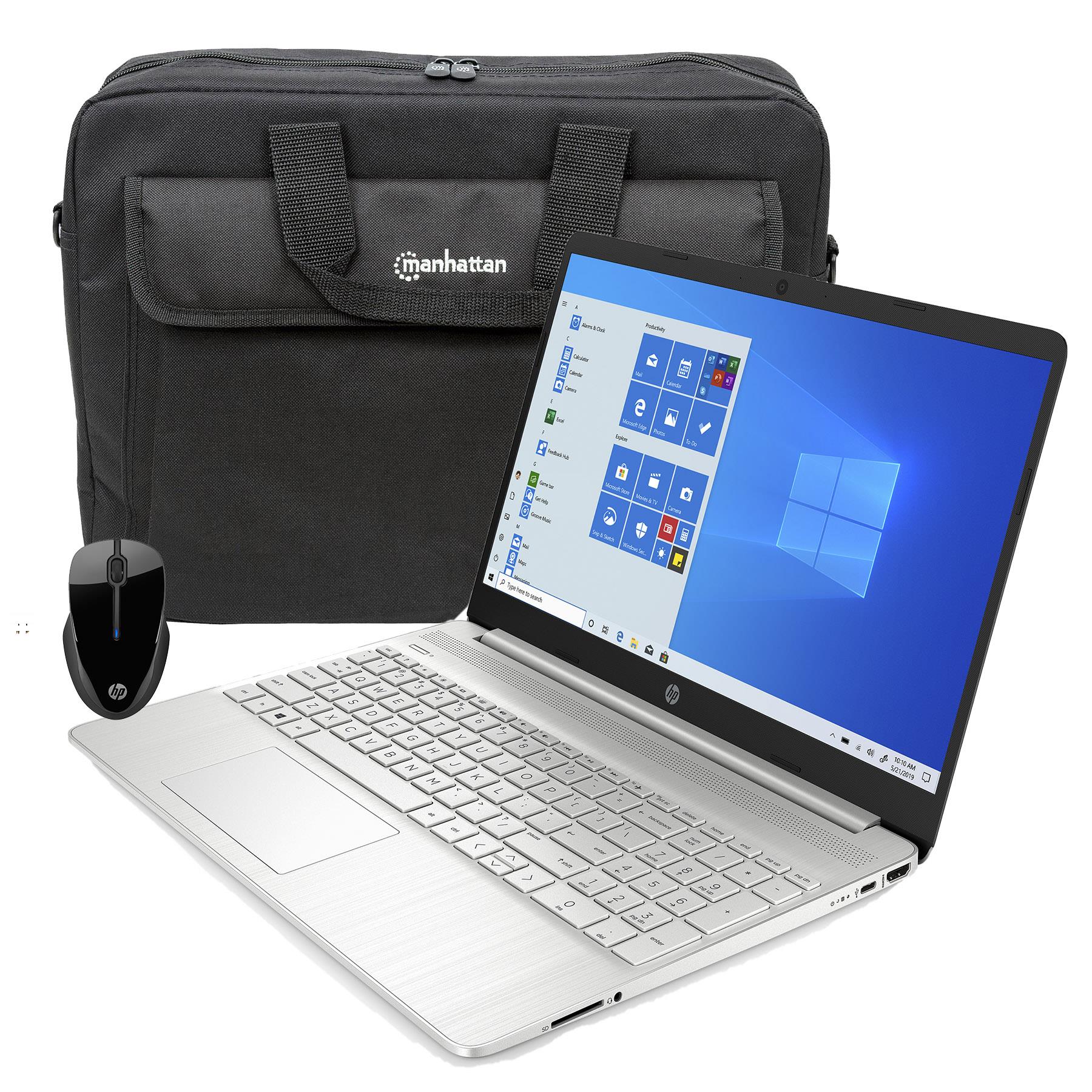 Hewlett Packard 15.6" Amd Notebook W/ Wireless Mouse & Carrying Case
