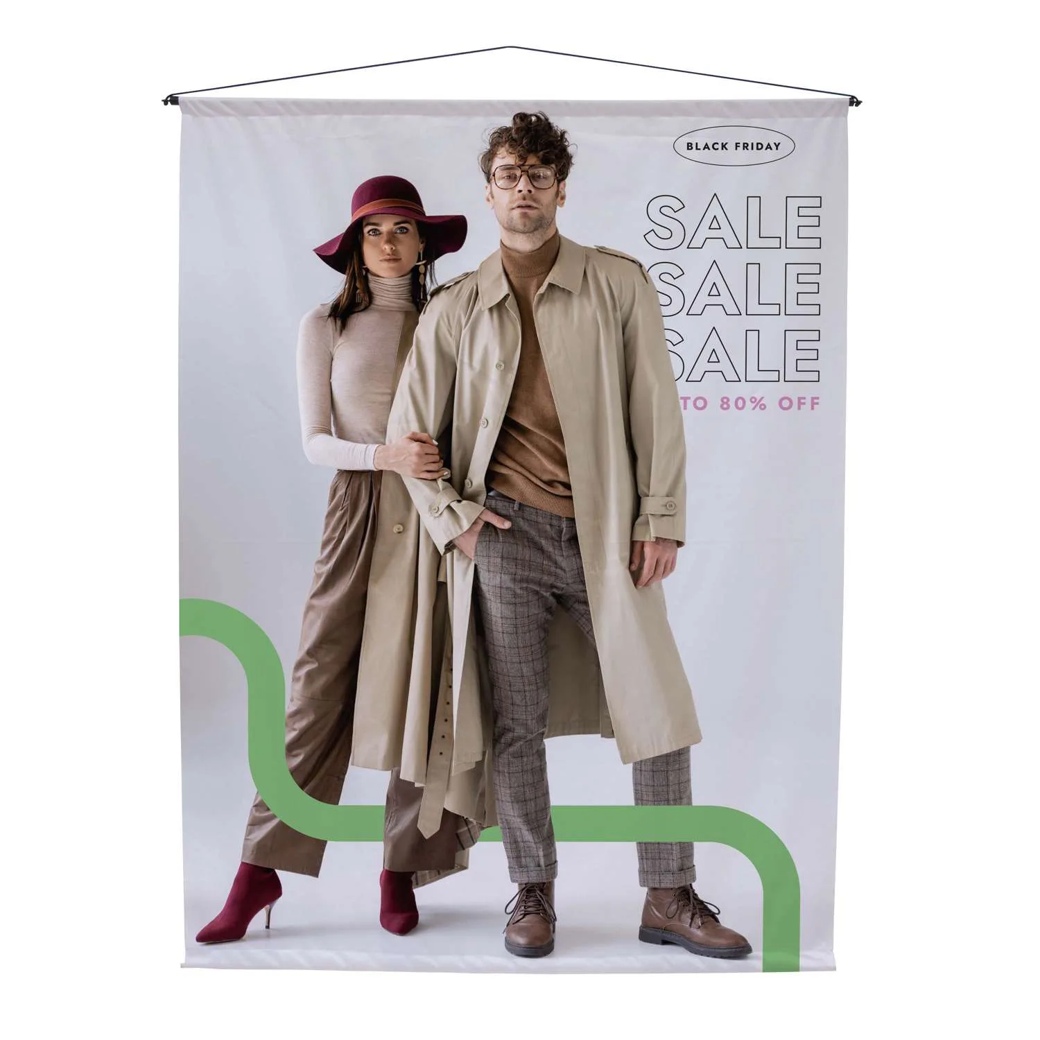 3'W x 4'H Hanging Banner