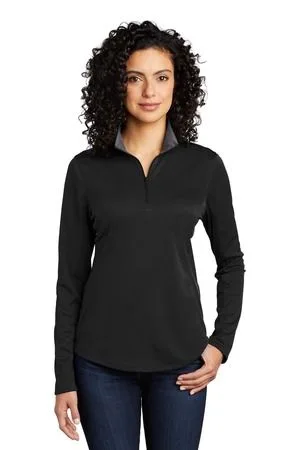 Port Authority ® Women's Silk Touch ™ Performance 1/4-Zip view 6