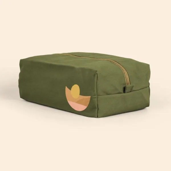 Olive Green Flat Side Angle