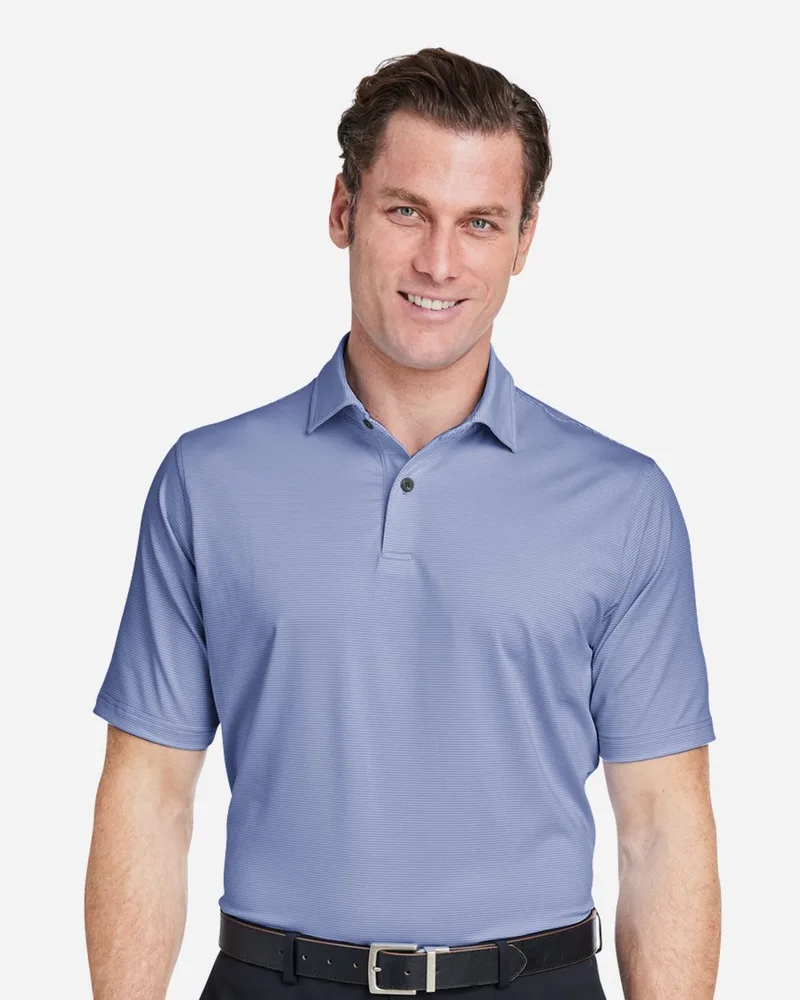 Fairway & Greene® Men's USA Made Mini Stripe Tech Polo Shirt view 2