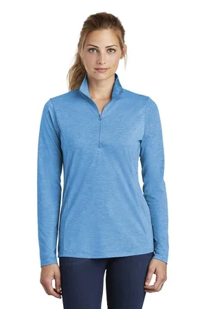 Sport-Tek ® Women's PosiCharge ® Tri-Blend Wicking 1/4-Zip Pullover. view 4
