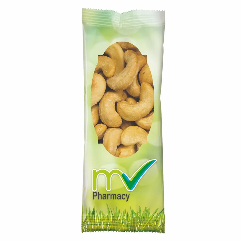 Full Color Tube DigiBag™ with Jumbo Salted Cashews