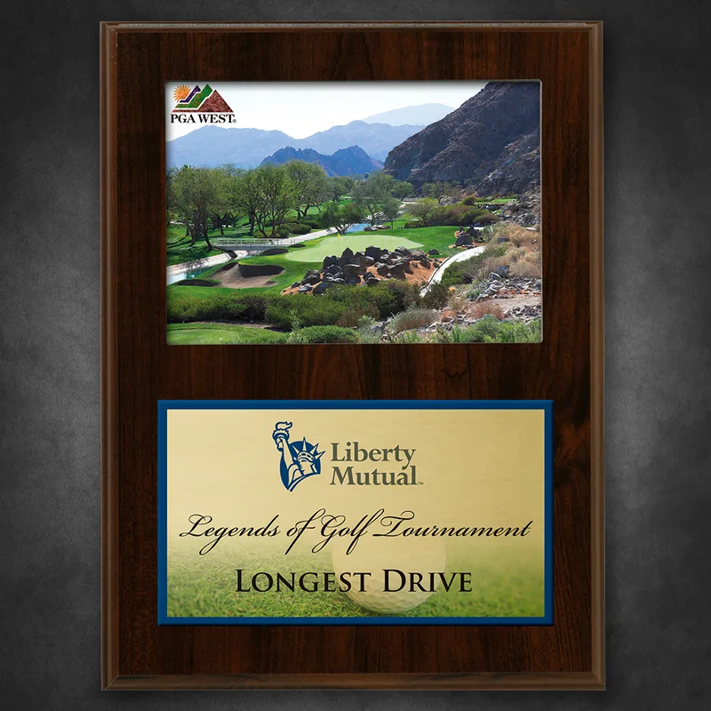 Picture Plaque Walnut Finish