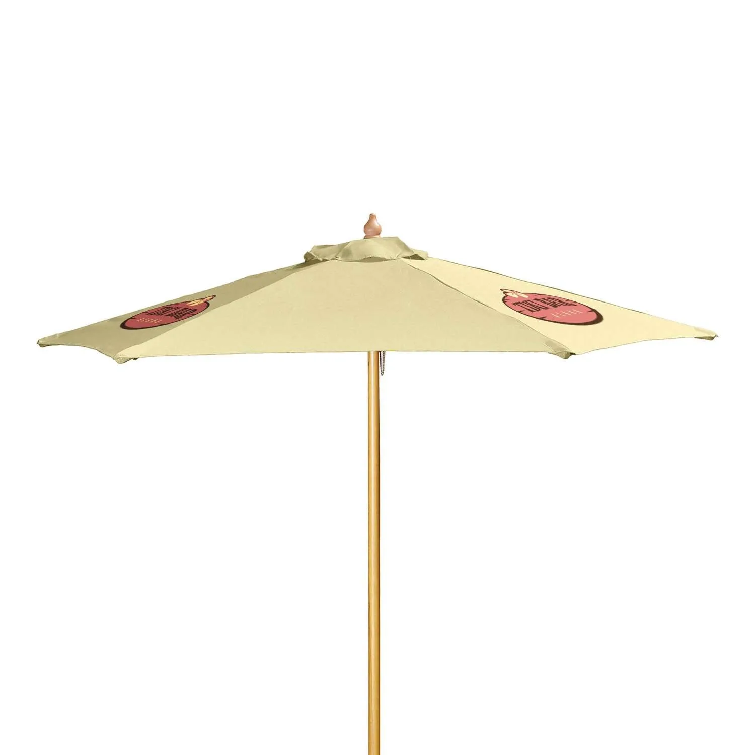 7' Wood Market Umbrella Kit (3 Imprints)