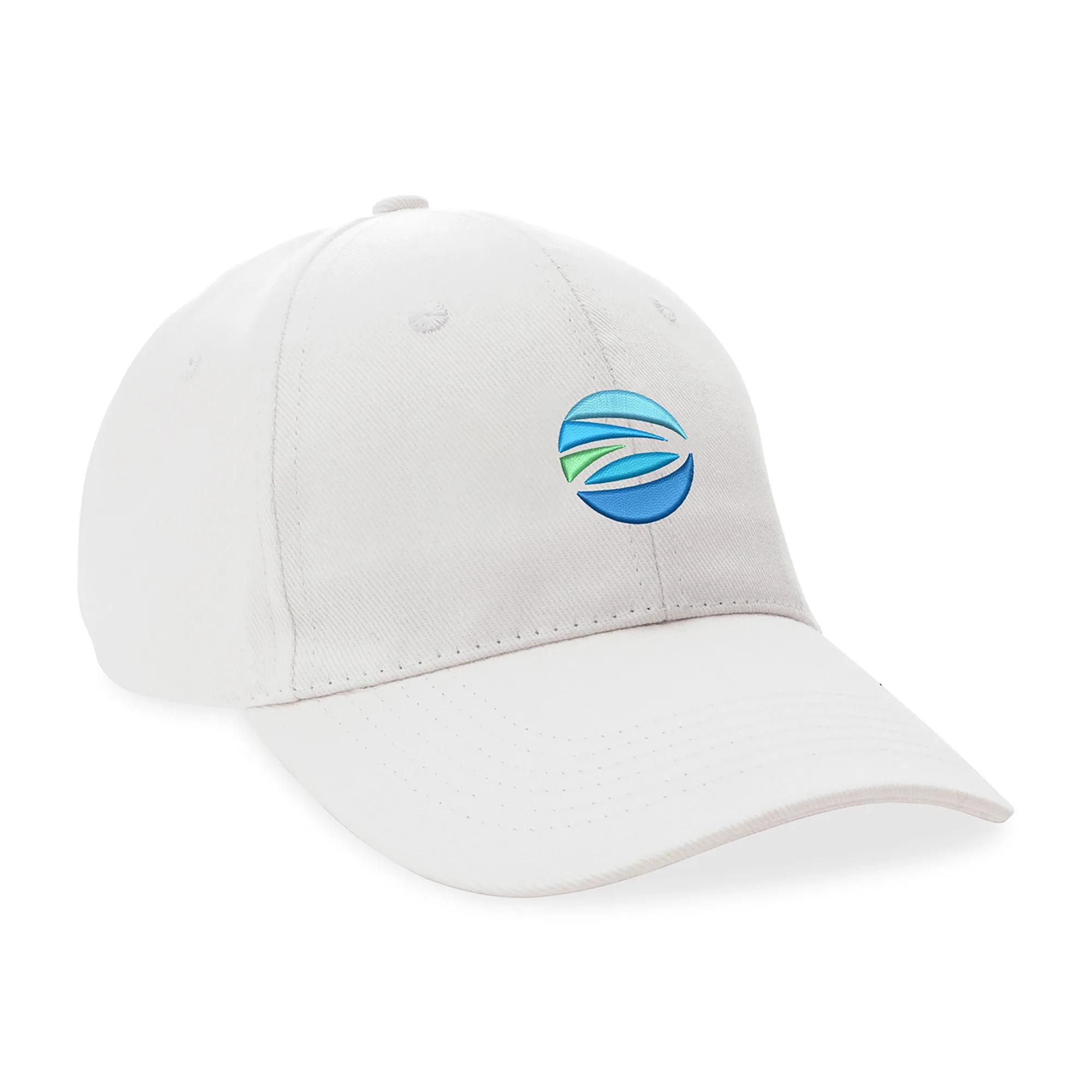 Impact 6 Panel 280gr Recycled Cotton Cap with AWARE™ - White