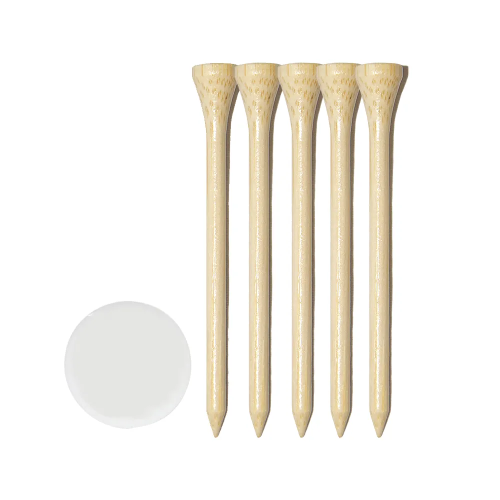 Golf Tee Pack With Bamboo Tees And Ball Marker view 2