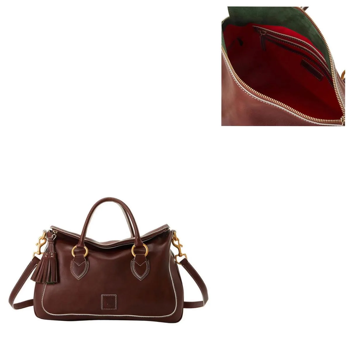 Dooney & Bourke Chestnut Florentine Large Satchel